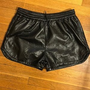 BRAND NEW! Faux leather shorts!